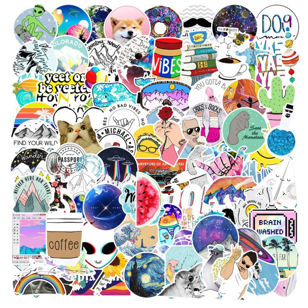 Buy Stickers for Water Bottle 50 Packs, Stickers Pack Cute Waterproof