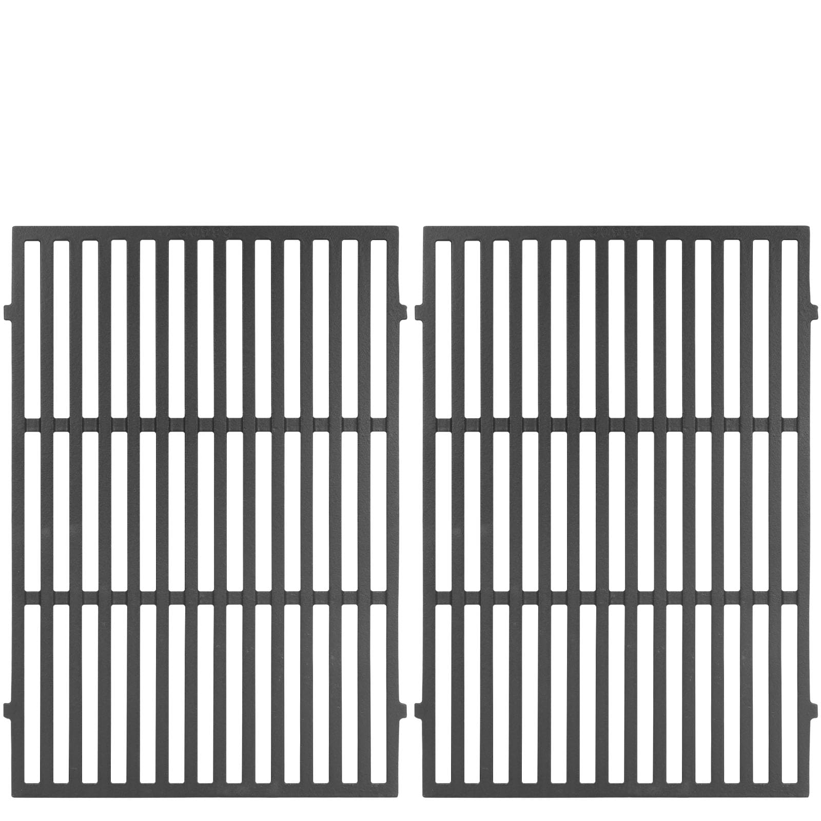 BBQ-PLUS Cast Iron Grill Grates for Weber Genesis II 300 Series E-310/S-310, ii E-335, II SE-335,2 Pack Cooking Grid Replacement for Weber Genesis 2 and Genesis II LX S/E 340,for Weber 66095,66802