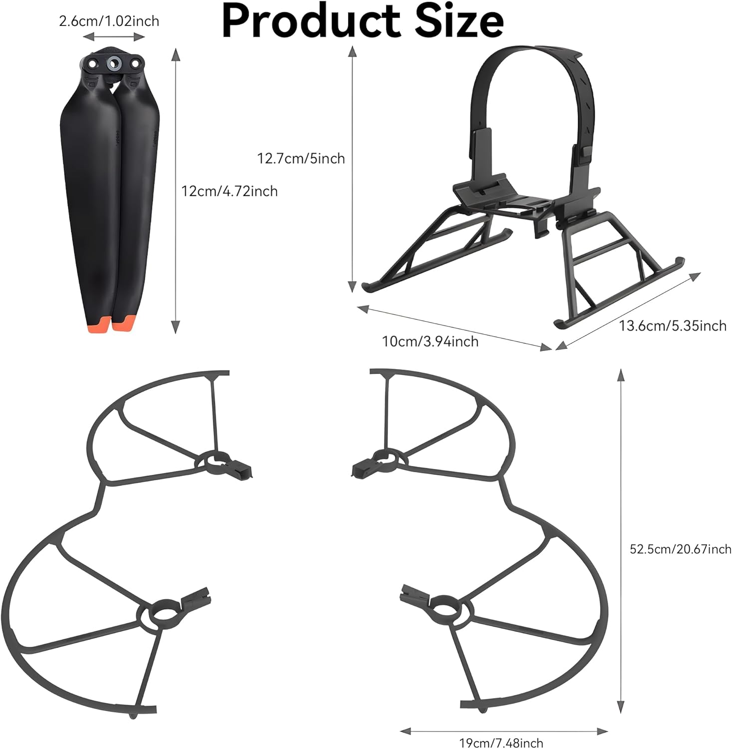 Mavic 3 Pro Propellers: Foldable Extensions with Propeller Guard Blades for Mavic 3 Pro & Cine