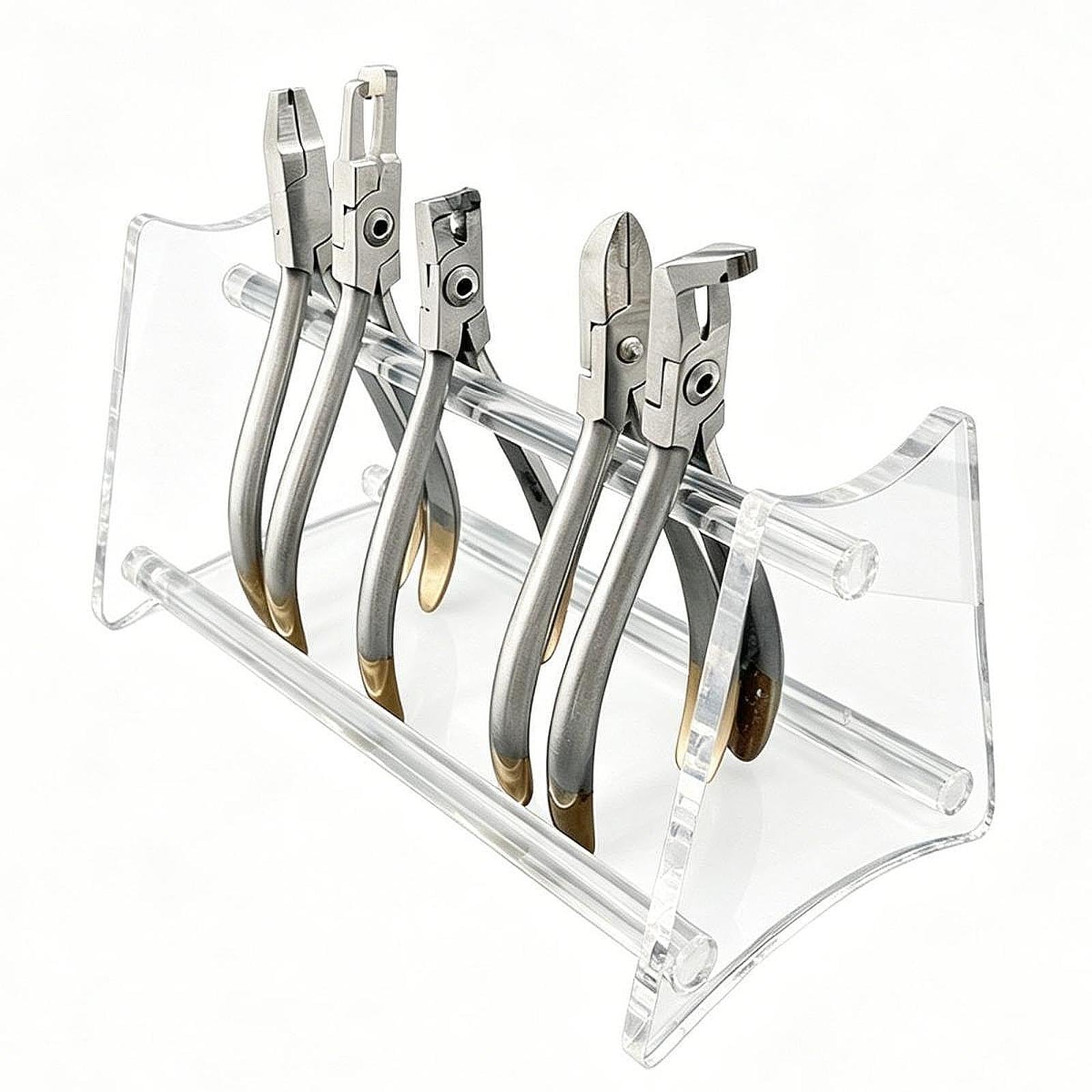 Colcolo Halter für kieferorthopädische Zangen, Ständer für Zangen, transparent, praktisch, kompakt, Organizer, Ablage aus Acryl