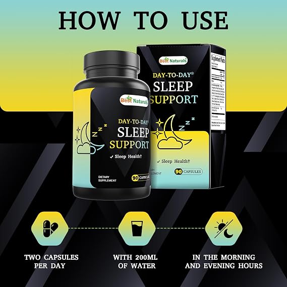 Best Naturals Melatonin Sleep Support Supplement - 90 Veg Capsules