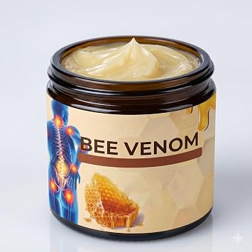 Bee Venom & Peptide Body Massage Balm - Intensive Soothing Topical Cream for Muscles and Skin Rejuvenation, Advanced Recovery Formula - 3.52 Oz 100g