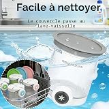 Lot de 4 Ninja Creami NC700 NC701 Pots à Glace Compatibles, Pot Ninja Creami Swirl 480 ml, Récipients à Glace, Couvercles Hermétiques, Sans BPA, Lave-vaisselle - 6