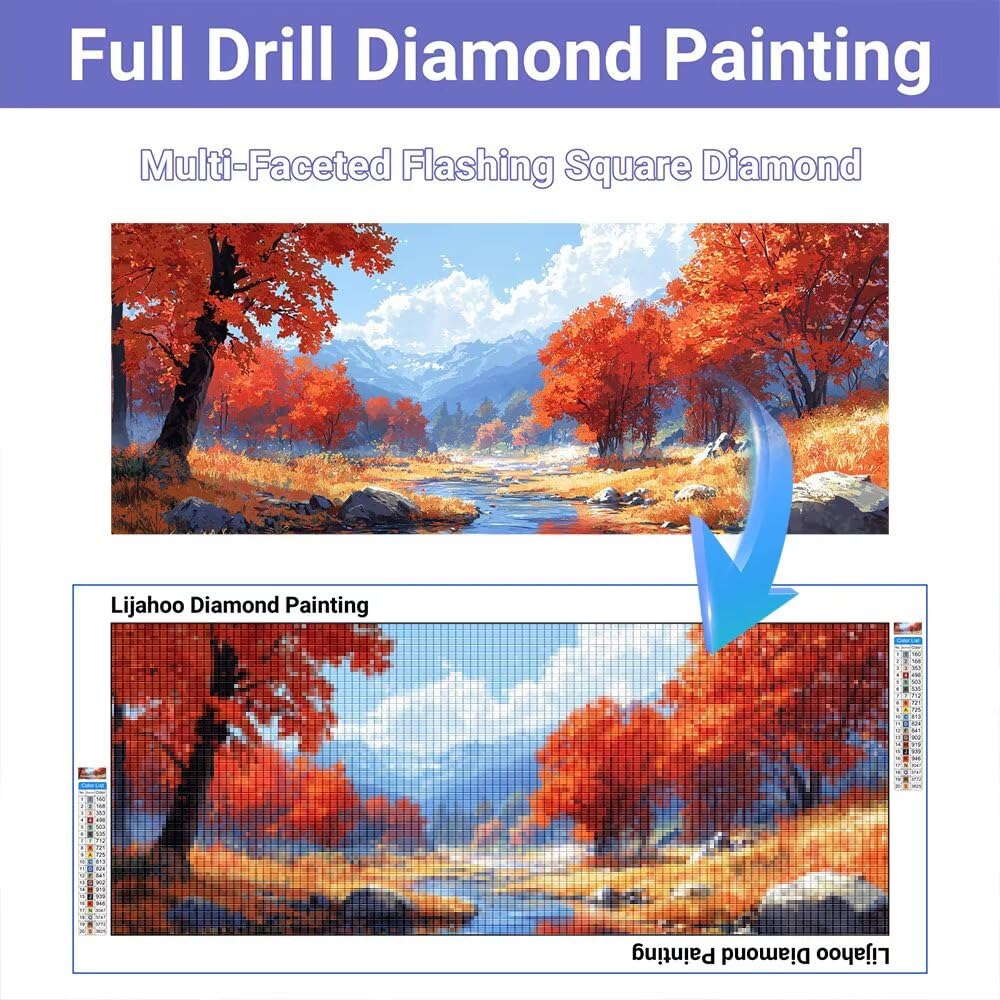 Amazon.com: Autumn Diamond Painting Kits for Adults, Landscape