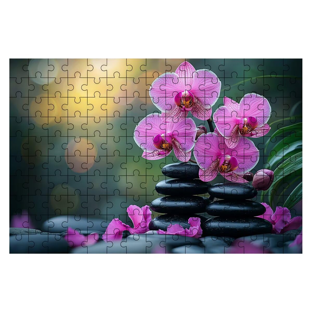 Puzzle 3000 elementów dla dorosłych, puzzle 3000 elementów kwiat, kamienne puzzle dla dorosłych z wykwintnym pudełkiem do pakowania, gry edukacyjne, duże drewniane puzzle na prezent dla kobiet