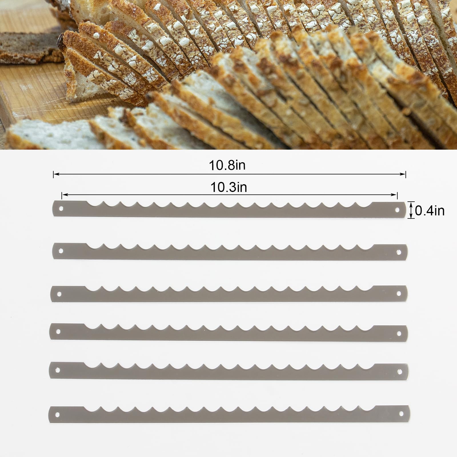 Bread Knife Replacement Blades - 6 Pack -7