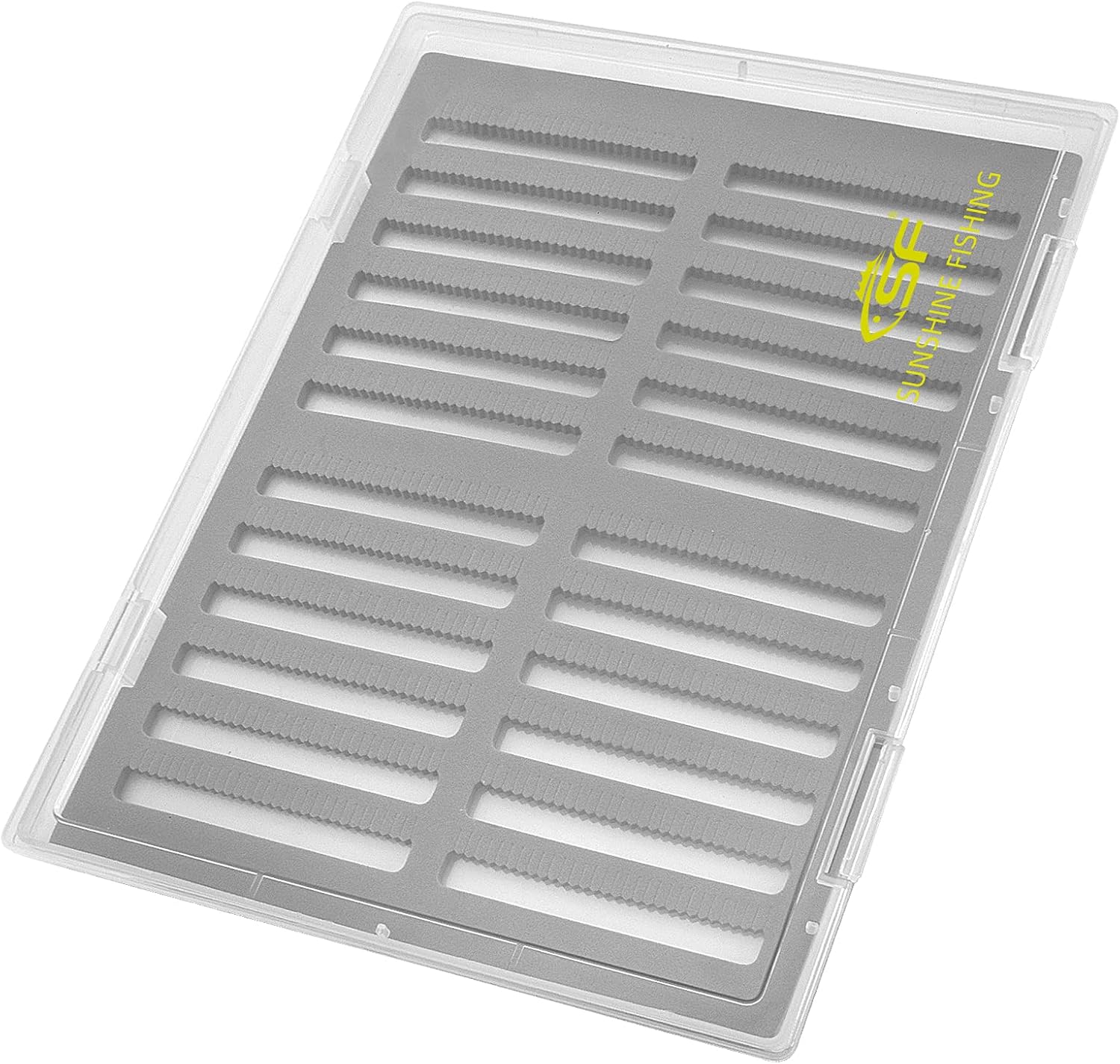 SF Collection Fly Boxes Clear Fly Fishing Box A4 Extra Large Capacity Slit Foam Fishing Competition Hook Tackle Boxes