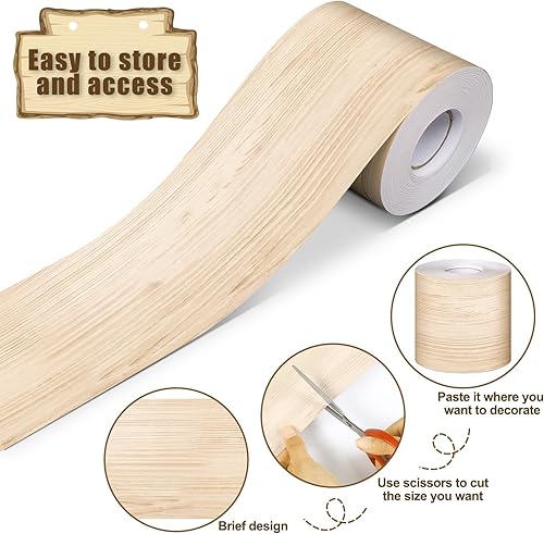 Miniatura 9 de Zonon Borde para tablón de anuncios para el aula, 65 pies, bordes rectos, decoración para el aula o la escuela del hogar (granja)