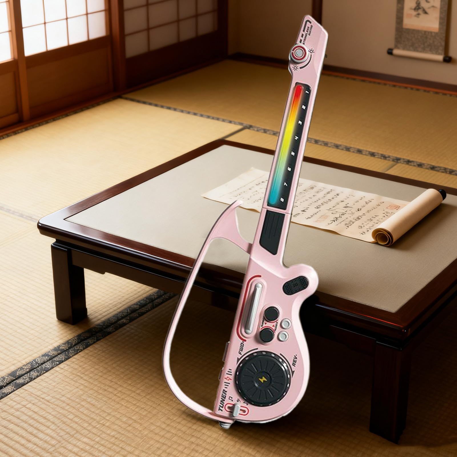 Chitarra Elettrica per Principianti Strumento Musicale Wireless Giocattoli | Giocattoli Per Musica Basso Realistici per Ragazzi Bambini a Casa in Viaggio a Scuola per Compleanno Natale