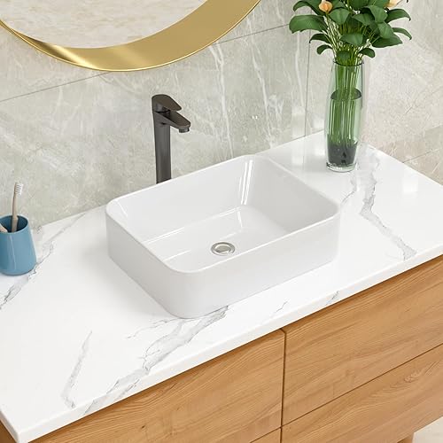 Miniatura 56 de Ordear - Lavabo de baño color blanco, para encimera.
