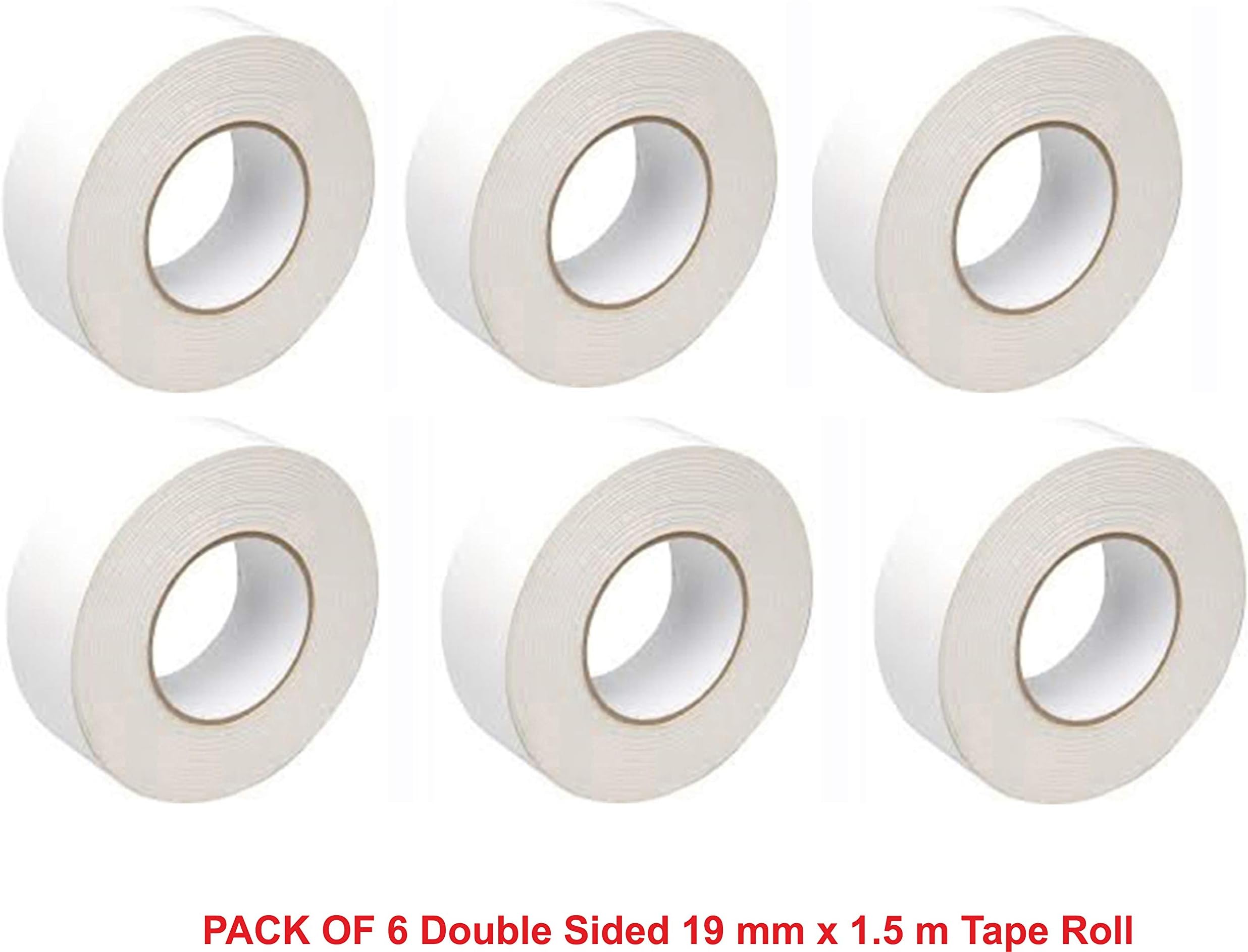 6 x Centrum Protective Film Foam Double Sided 19 mm x 1.5 m/3D Mounting Tape