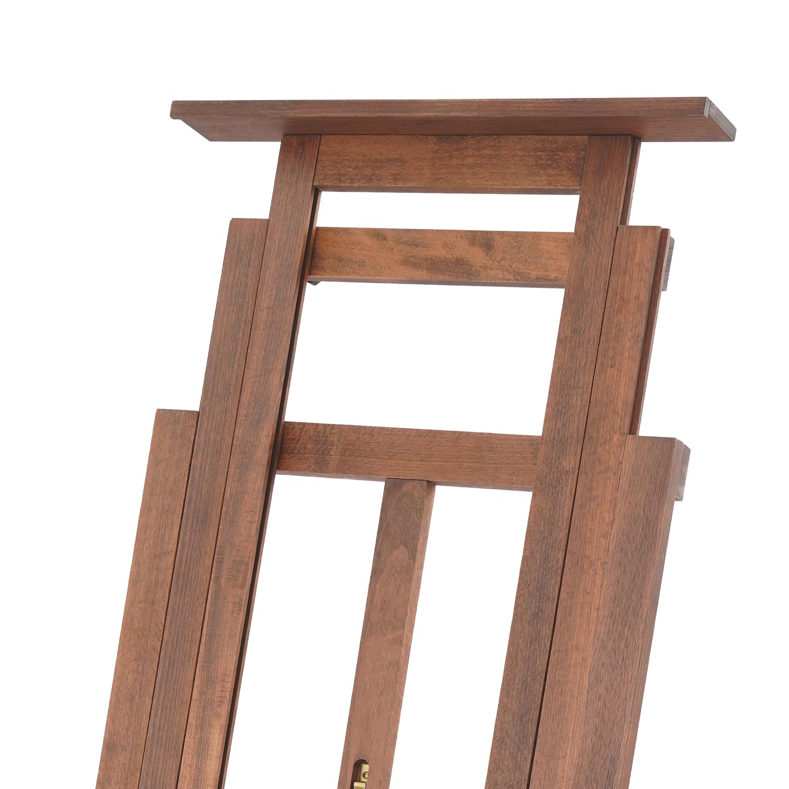 Caballete de estudio de altura ajustable, caballete multifuncional, soporte de lienzo móvil, de madera maciza, capacidad de carga de 10 kg, para estudiantes, entusiastas de la pintura, 65 x 60 cm
