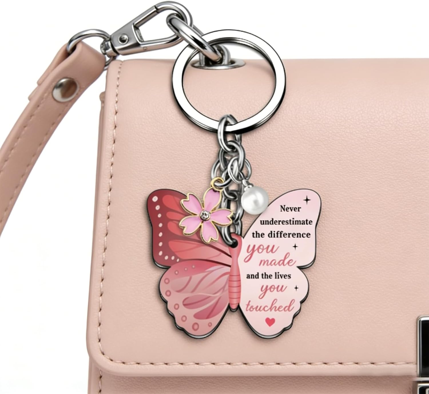 Farewell Gifts for Coworkers Keychain Retirement Gift for Woman Gag Gifts Going Away Gift for Coworkers Women New Job Goodbye Appreciation Butterfly Keychain Retirement Decorations - Image 7