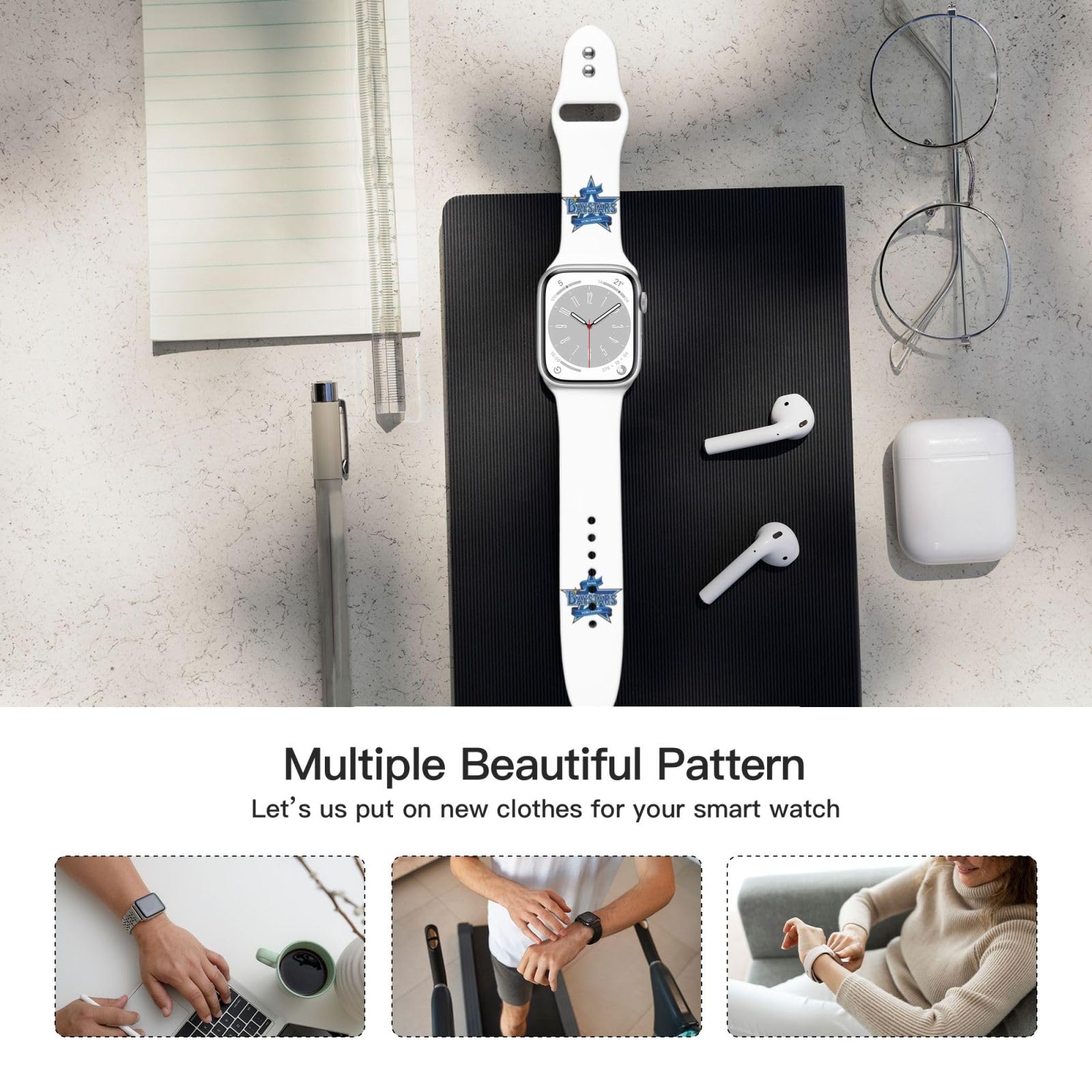 Amazon.co.jp: 横浜denaベイスターズ アップルウォッチ バンド Apple