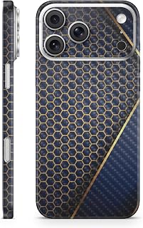Carbon Fiber Phone Skin Compatible with Apple iPhone 17 Pro Max - Modern Hex - Premium 3M Vinyl Protective Wrap Decal Cover - Easy to Apply | Crafted in The USA by MightySkins