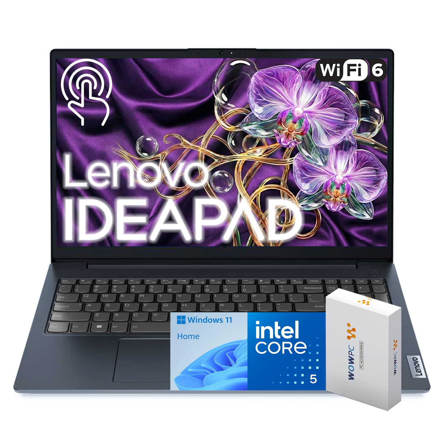 Lenovo 15.6" FHD Touchscreen Business Laptop w/Office 365 for The Web, Intel 13th 10-Core i5 (Beat i7-1255U), 12GB RAM, 756GB(256GB SSD+500GB External Drive), Windows 11, WOWPC 3-in-1, No Mouse