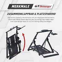 GT OMEGA APEX Versenykerékpár Állvány Logitech G923 G29 G920 Thrustmaster Kompatibilis 6