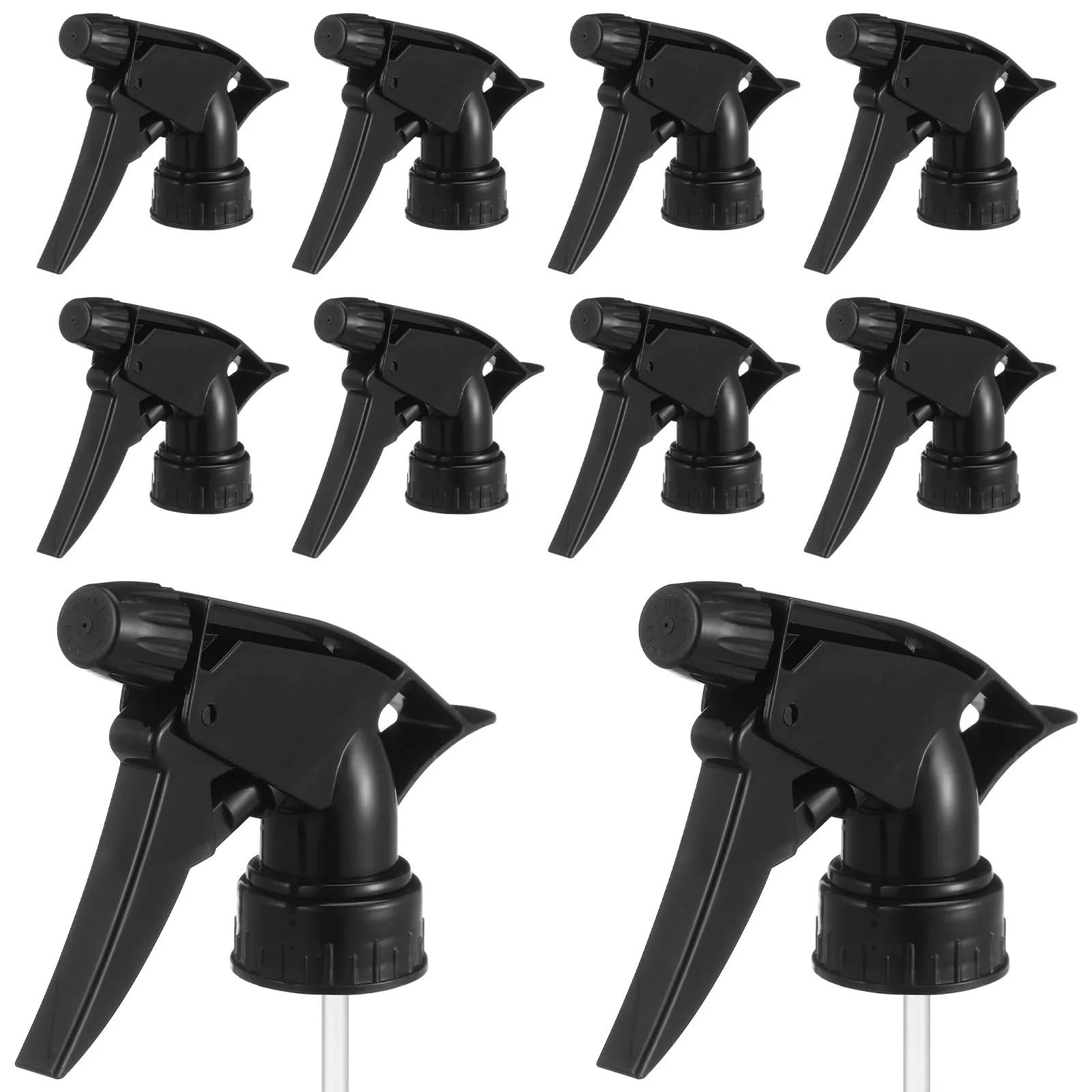 LCANALLYMS Spray bottle nozzle, 10Pcs Spray Bottle Nozzle Adjustable Replacement Trigger Sprayer Head for Gardening Mist Watering