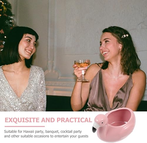 Miniatura 8 de VOSAREA Taza de cóctel hawaiana Tiki taza de cerámica con forma de flamenco exótico vasos de cóctel Tiki Bar profesional hawaiano fiesta barware