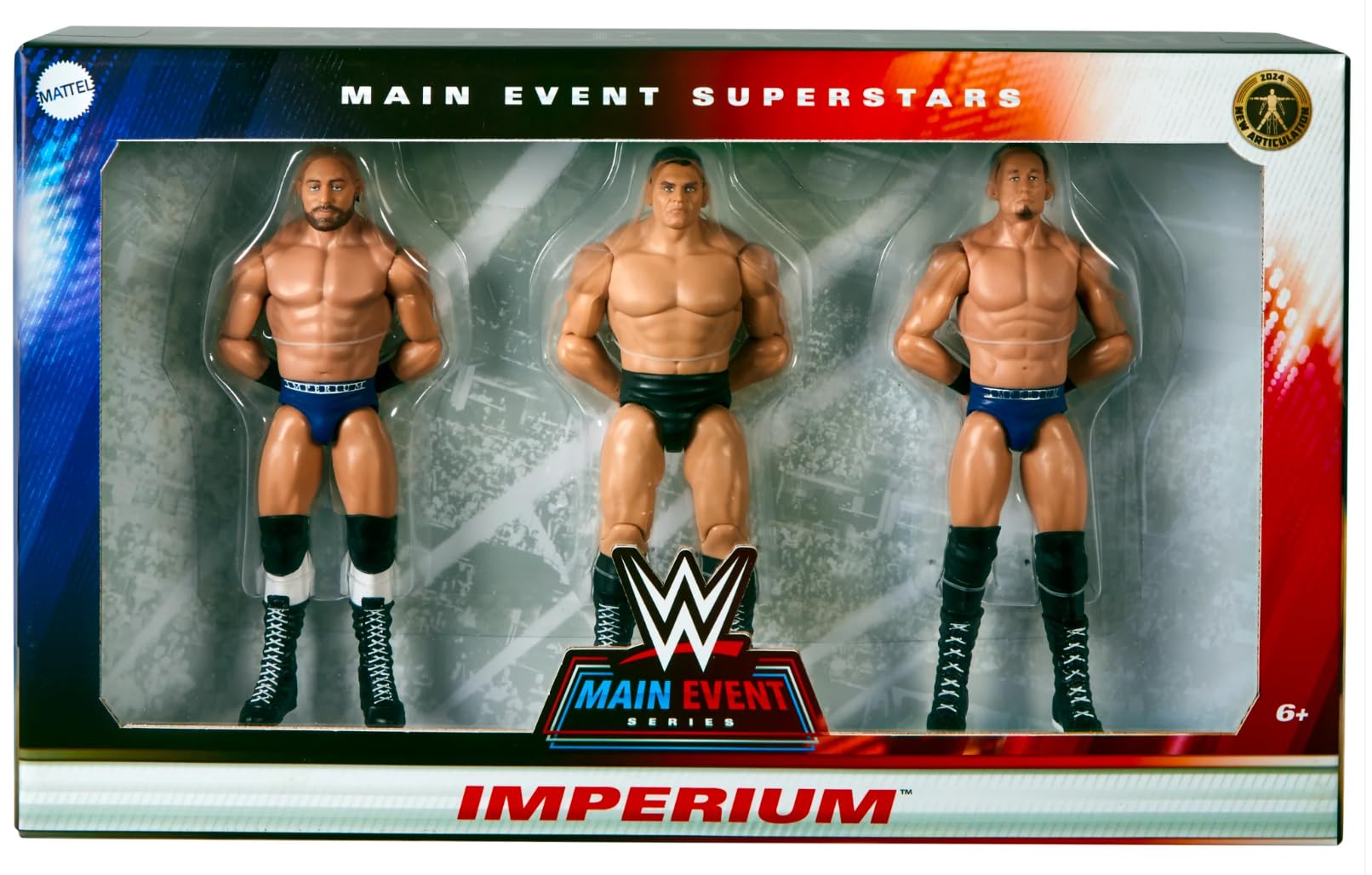 WWE Imperium Main Event Series Lot de 3 figurines de lutte Gunther, Ludwig Kaiser et Giovanni Vinci Mattel Basic