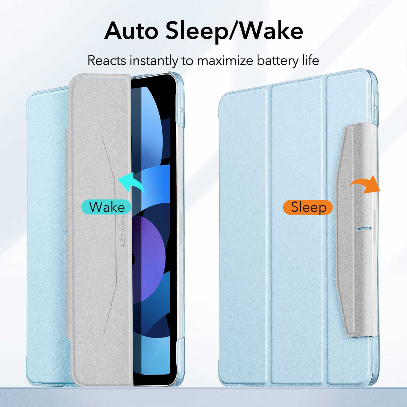 Amazon | ESR iPad Air4 ケースローズゴールド) | ESR | タブレット