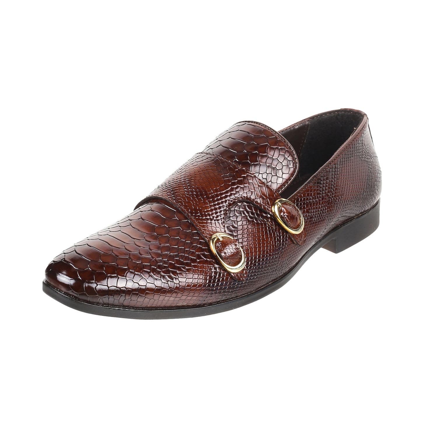 Metro Men Brown Double Monk Leather Shoes UK/10 EU/44 (19-239) (B0CB8VKB23) Amazon Price History, Amazon Price Tracker