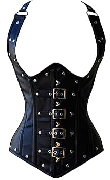 Lady Bustier ブラック36 Soft Stylish Durable Black Leather Corset