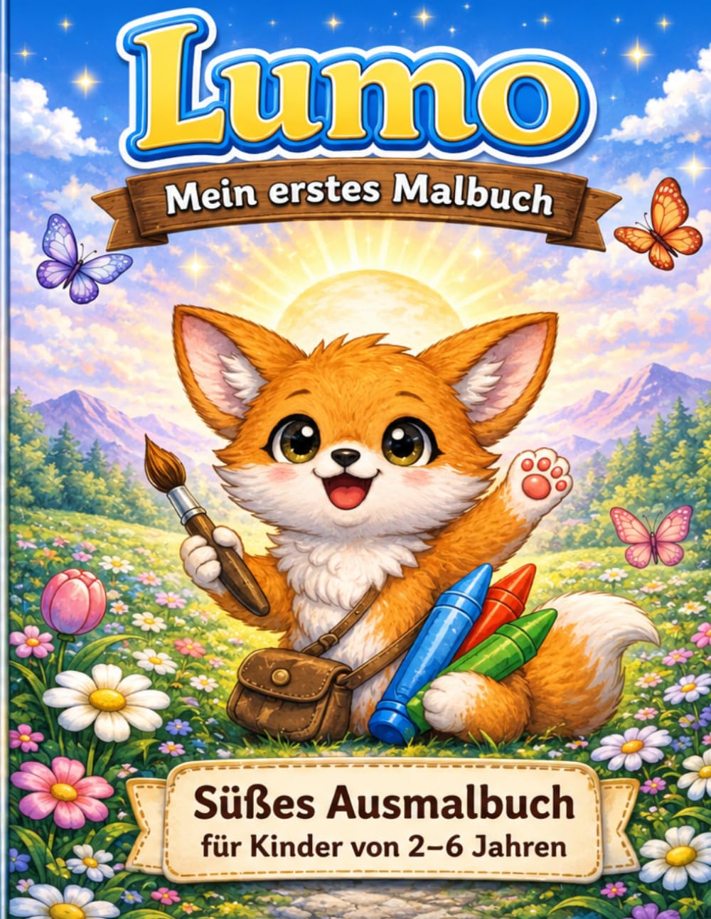 Lumo – Mein erstes Malbuch für Kinder ab 2 Jahren: Süße Tiere und einfache Motive zum Ausmalen (Lumo Malbücher)
