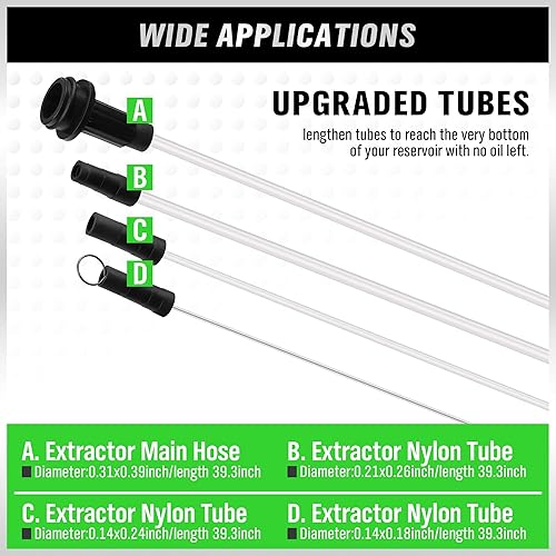 Miniatura 6 de SWANLAKE - Bomba extractora de fluidos neumáticamanual de 7 litros, cambiador de aceite, extractor de líquido al vacío, herramienta de cambio de