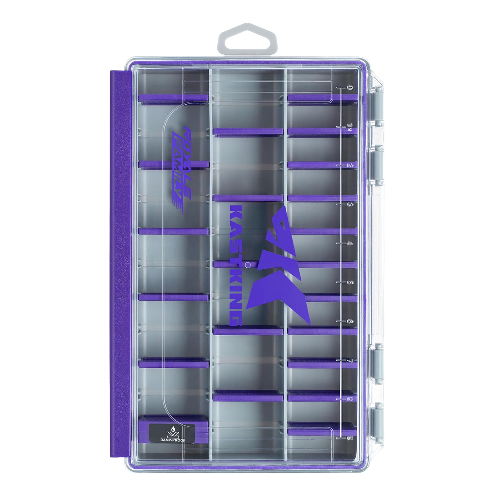 KastKing HyperSeal Waterproof Tackle Box, 3600 1 Pack, Purple