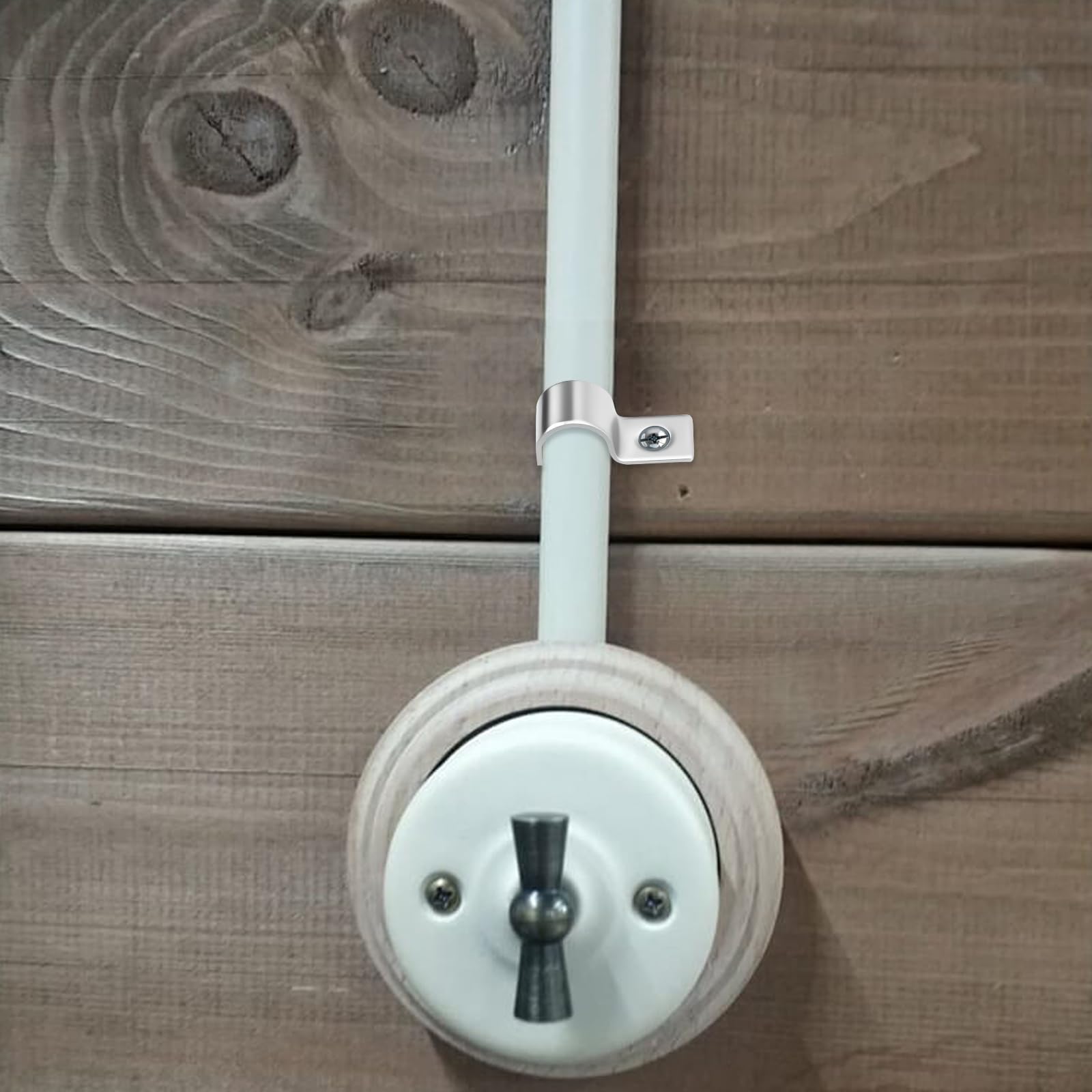 30 Piezas Abrazaderas para Tubo 10mm Soportes para Tubo de Un Solo Agujero en Acero Inoxidable V2A Soportes en U Abrazadera Sujetadores para Cables Ø 9-10.5mm Fijación de Tuberías de Agua — view 6