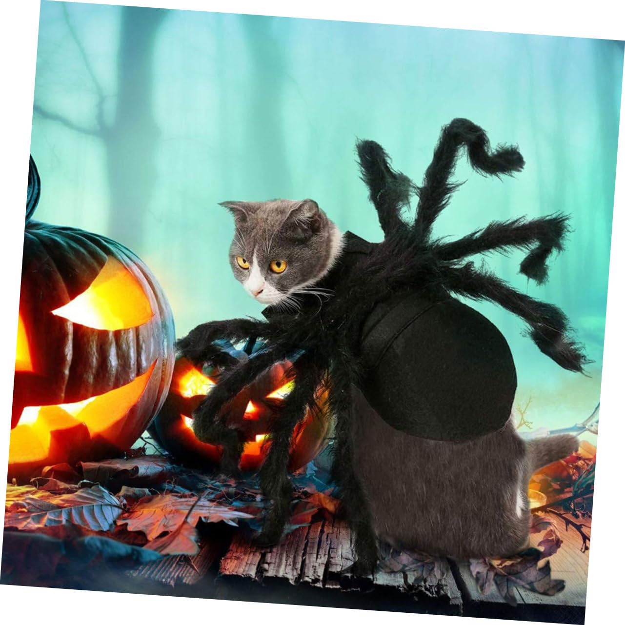 BESPORTBLE 3 Piezas Disfraz de araña Gato Mascota Gato disfrazarse de Halloween Perro Disfraces de Halloween Disfraz de Halloween para Cachorros y Gatitos Mascota de Halloween Tela compuesta