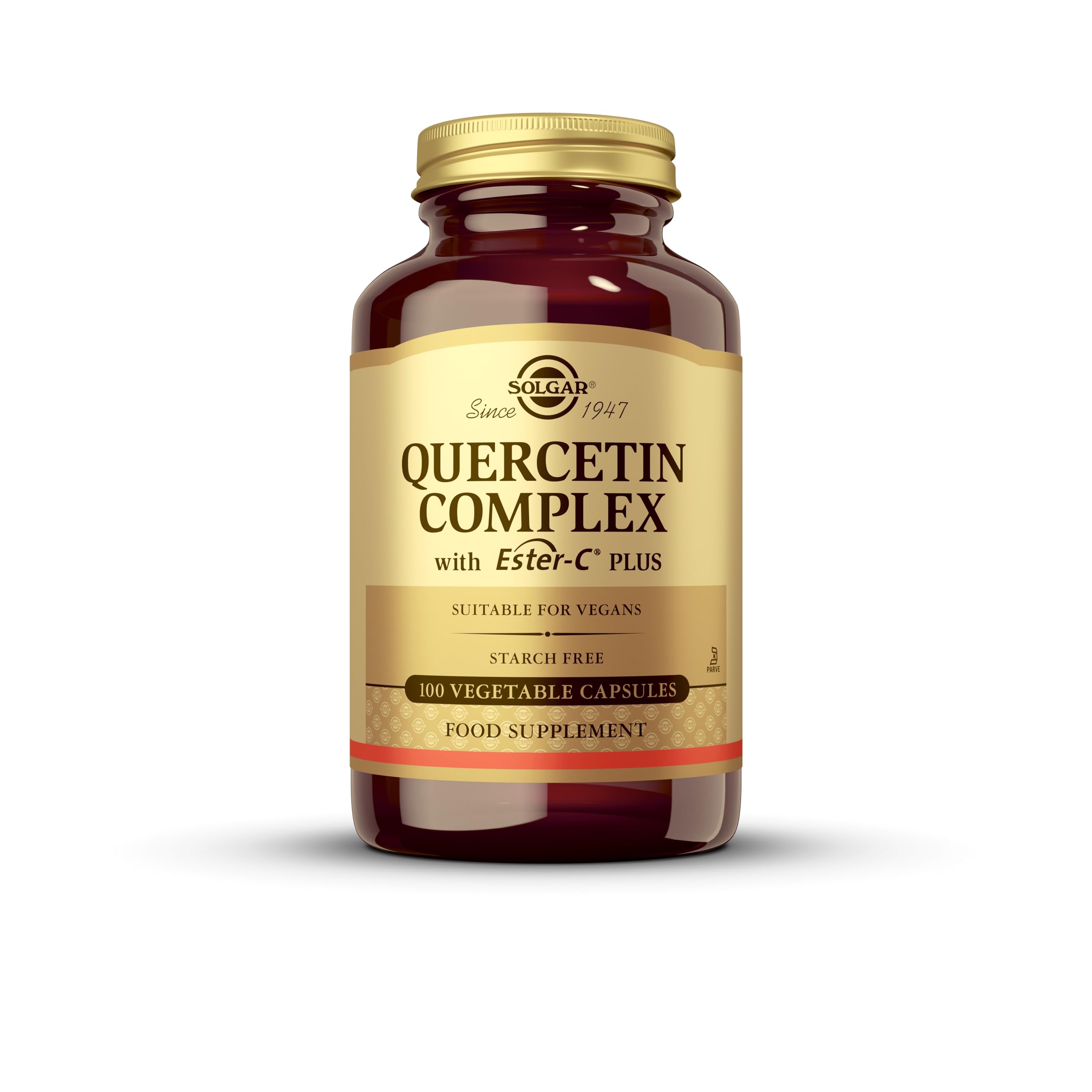 Solgar Quercetin Complex with Ester-C Plus Vegetable Capsules - 100 count (Pack of 1)