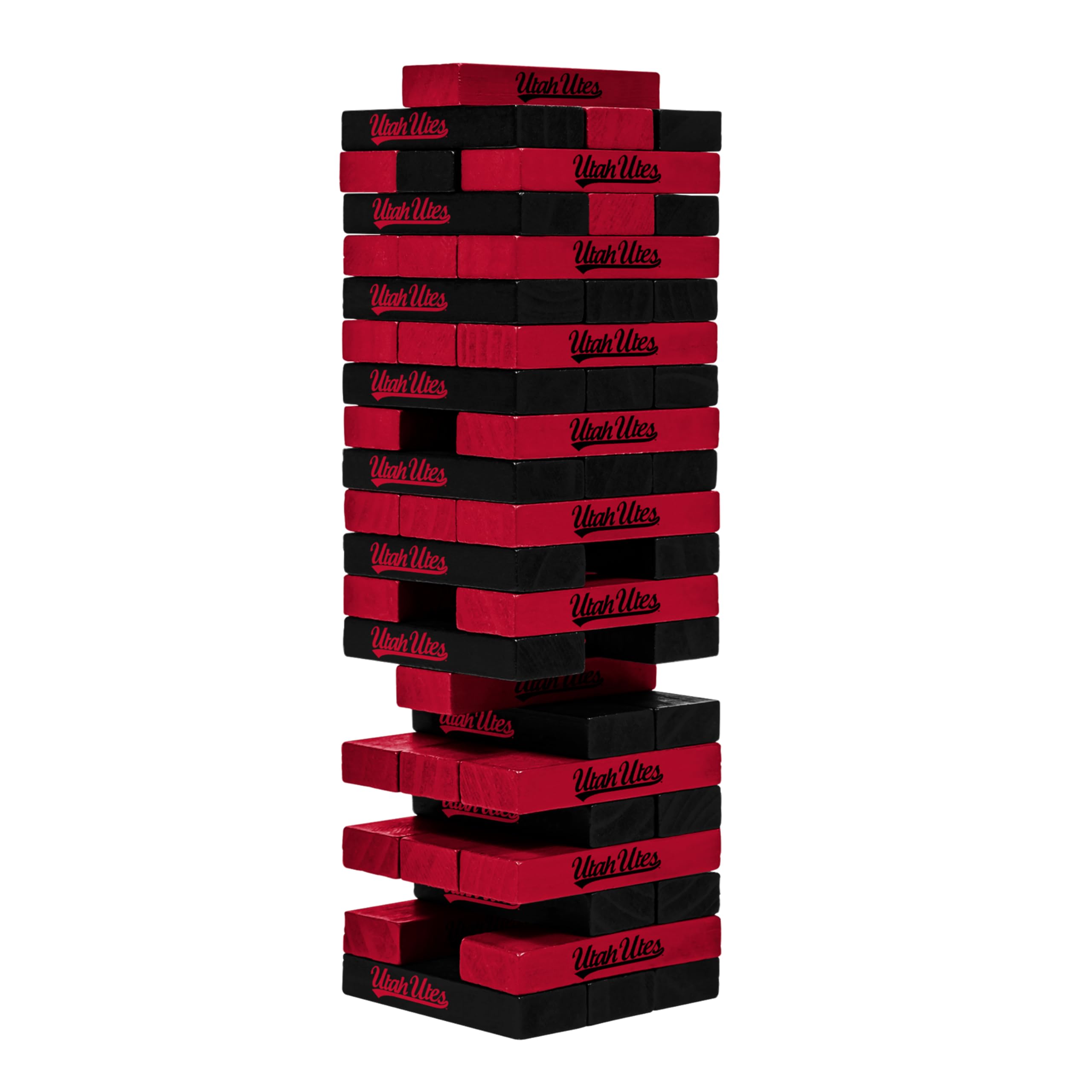 Wild Sports NCAA Pro Football Tabletop Stackers Block Game for College Football Fan, Dorm Game, Tailgate