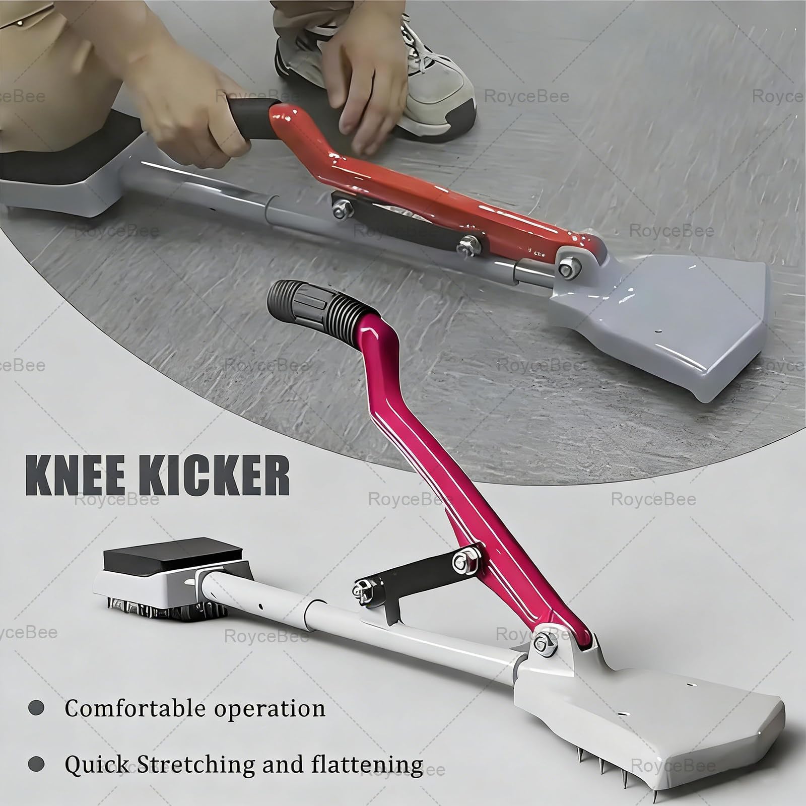 Kit d'outils d'installation de moquette avec 20 aiguilles en acier trempé, facile à utiliser pour la pose de moquette, portable