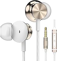 Vista 10 de Betron BS10 - Auriculares con cable con aislamiento de ruido en el oído, con micrófono y control de volumen, potente sonido impulsado por graves