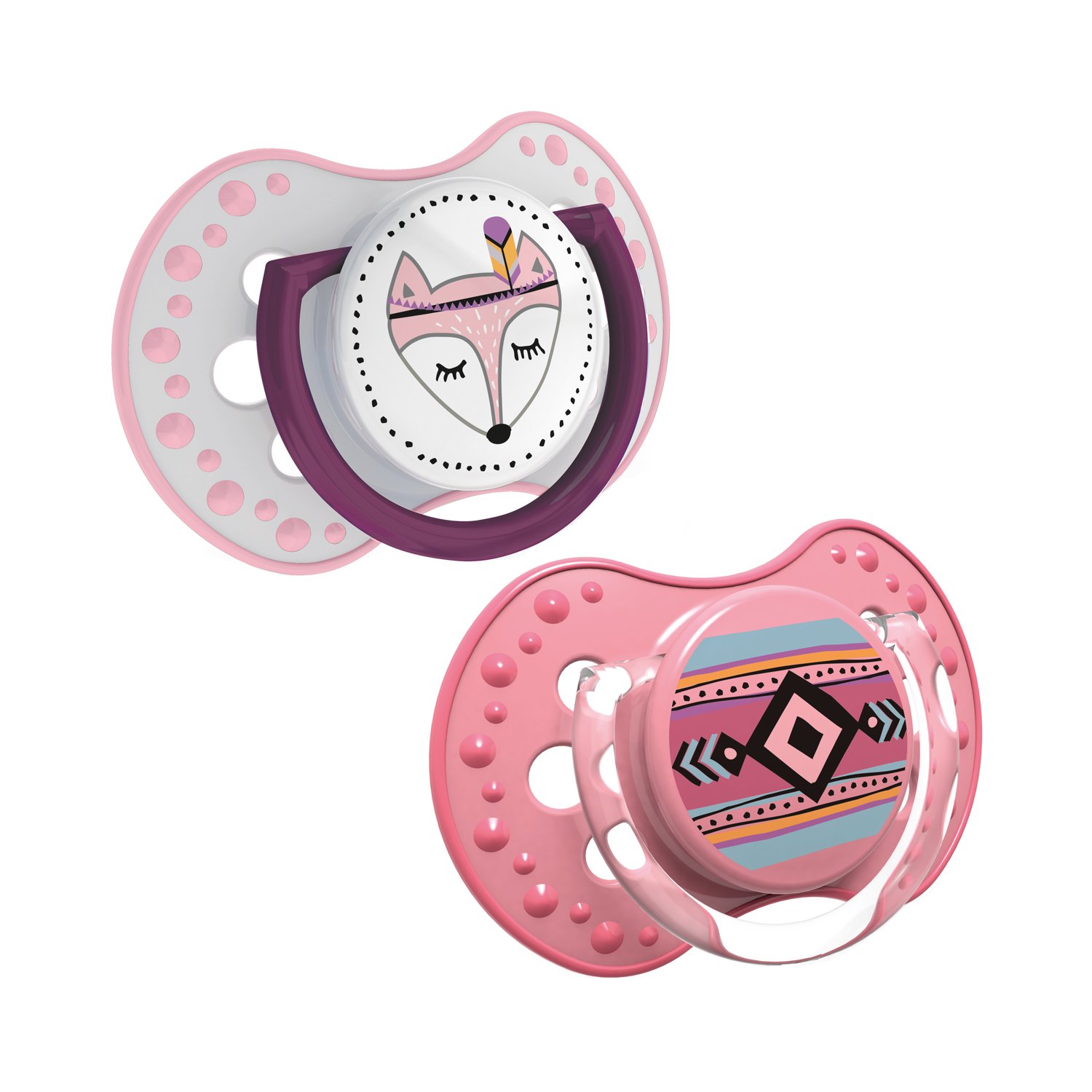 LOVI Dyn Soother Silicone 6-18M (2 Pcs) Indian Summer