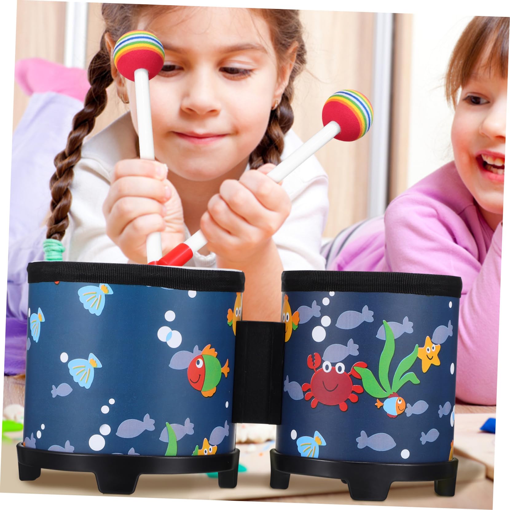 Amazon | OFFSCH ドラムボンゴ 成人用打楽器 木製パーカッション