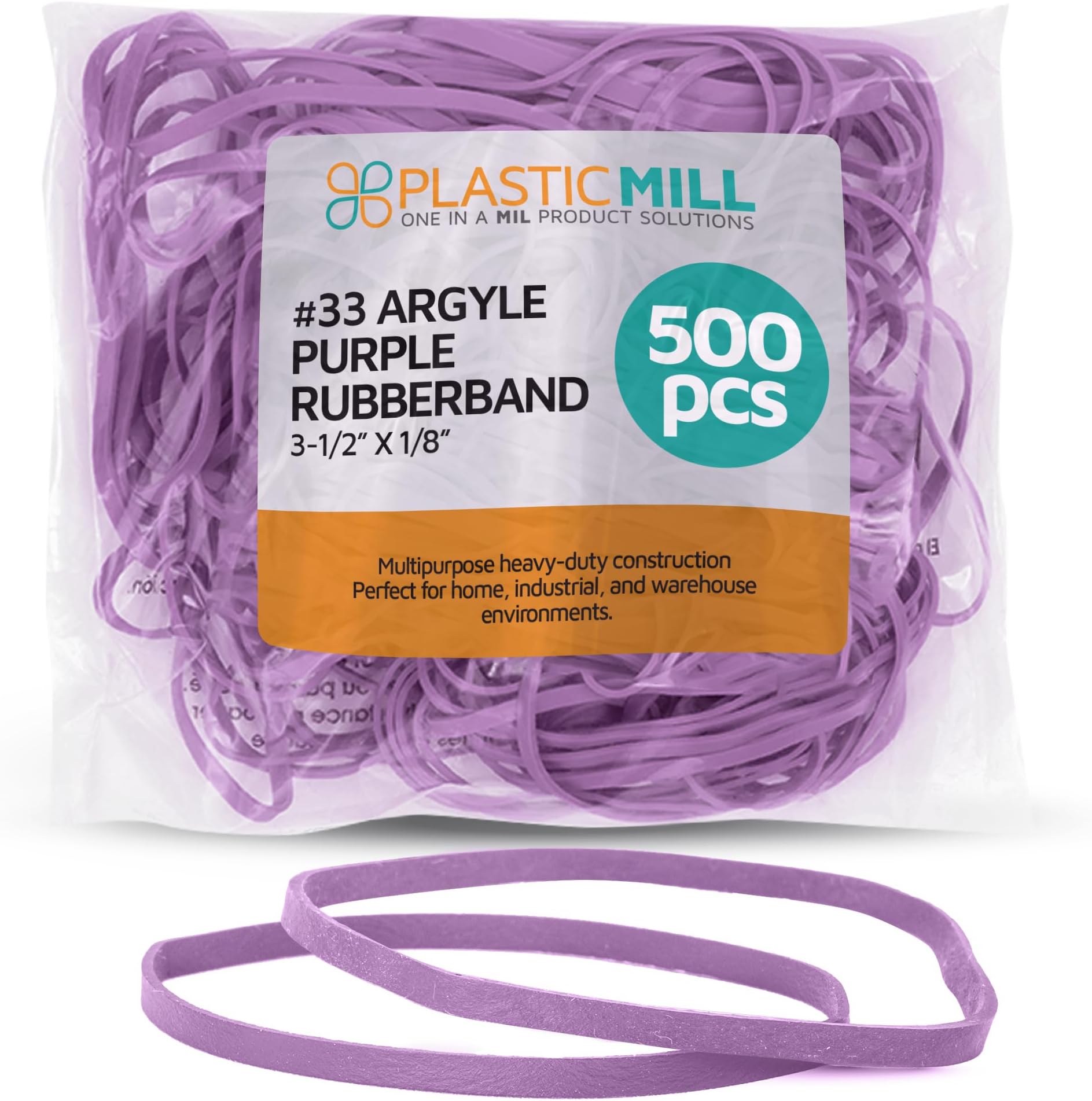 Upgrade Office Supply 1 Lb Bag Of Assorted Light Color Rubber Bands - Non-Latex, Made In USA