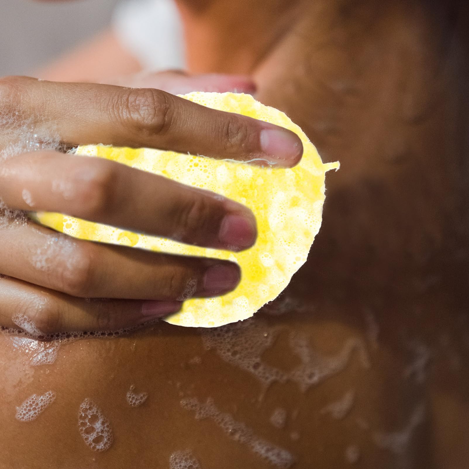 6 Piezas Esponja de Baño Forma Gota Estilo Panal sin Látex Esponjas de Ducha Exfoliantes de Baño para Limpieza de Ducha Familiar Color Aleatorio