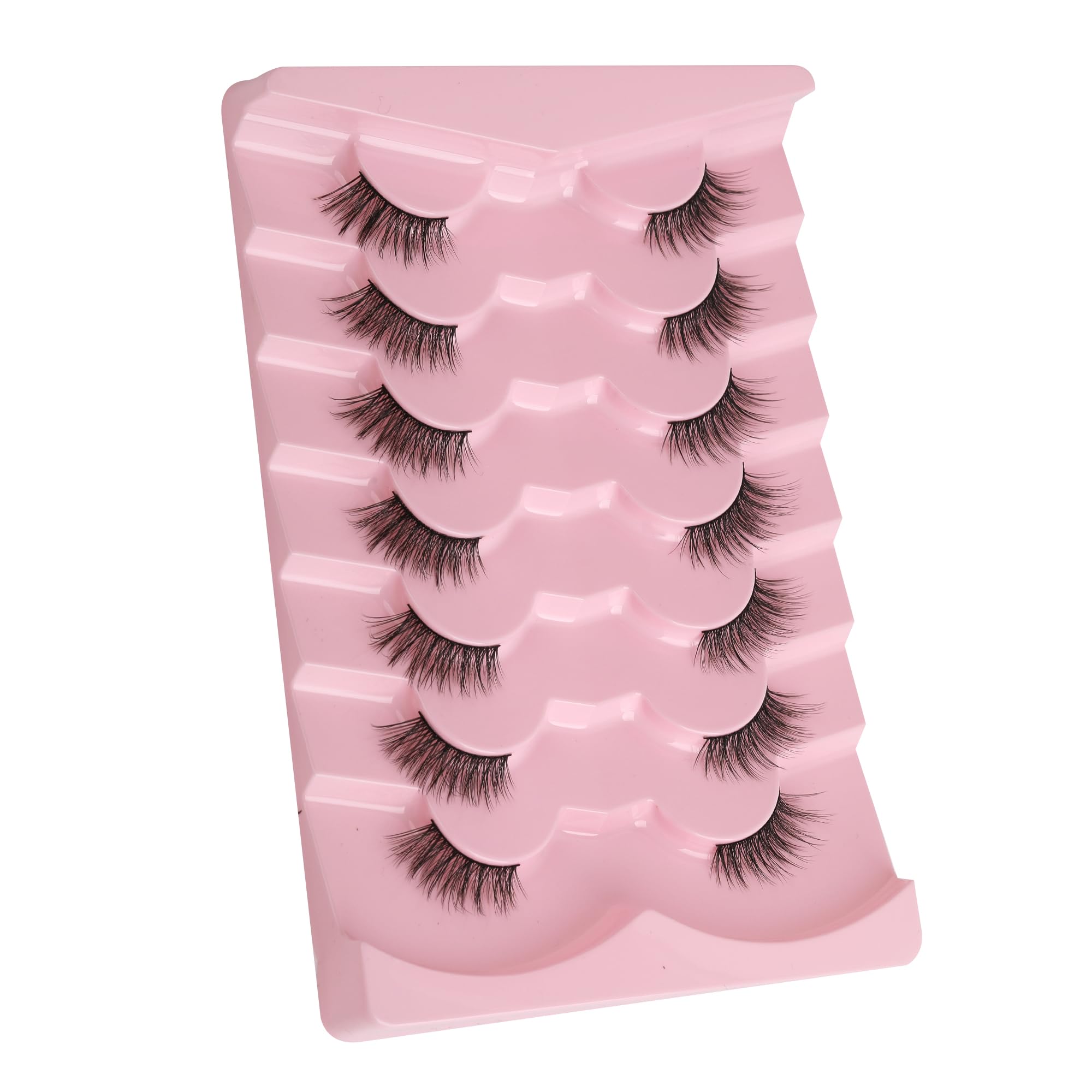 Pół rzęs, naturalny wygląd, półrzęsy, kocie oko, 14 mm, delikatne rzęsy z cienkim paskiem, objętość 3D, miękkie paski, naturalne rzęsy, sztuczne rzęsy, 7 par EVENTILL