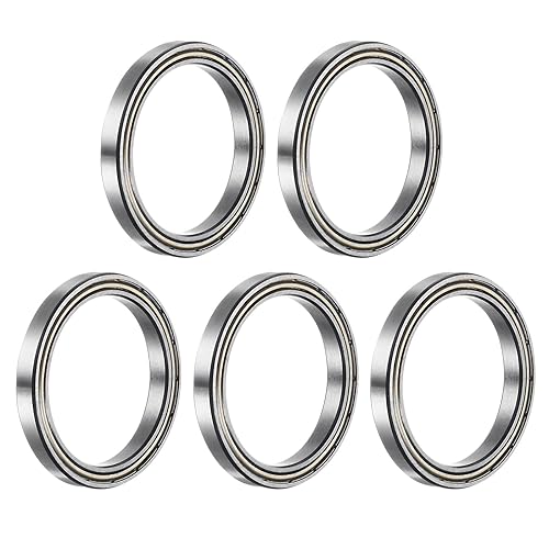 uxcell 5pcs 6705ZZ Rodamientos rígidos de bolas, acero cromado Z2 doble metal blindado rodamiento 0.984 in x 1.260 in x 0.157 in