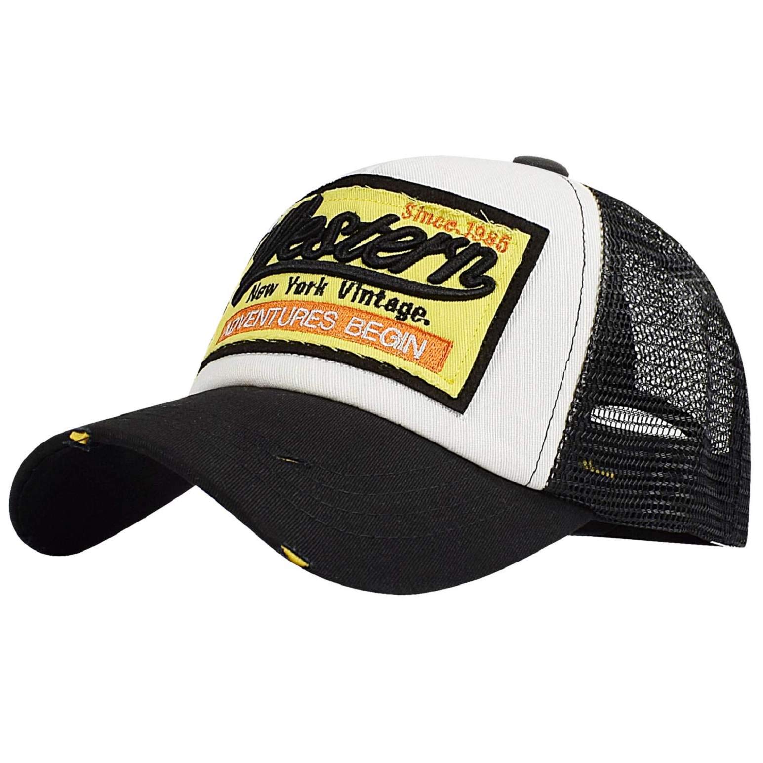 heekpek Cappello Uomo Baseball Cappellino con Visiera Estivo Ricamato Cappelli a Rete Donna Traspirante Cappellini Casuali Cappello Rapper Trucker