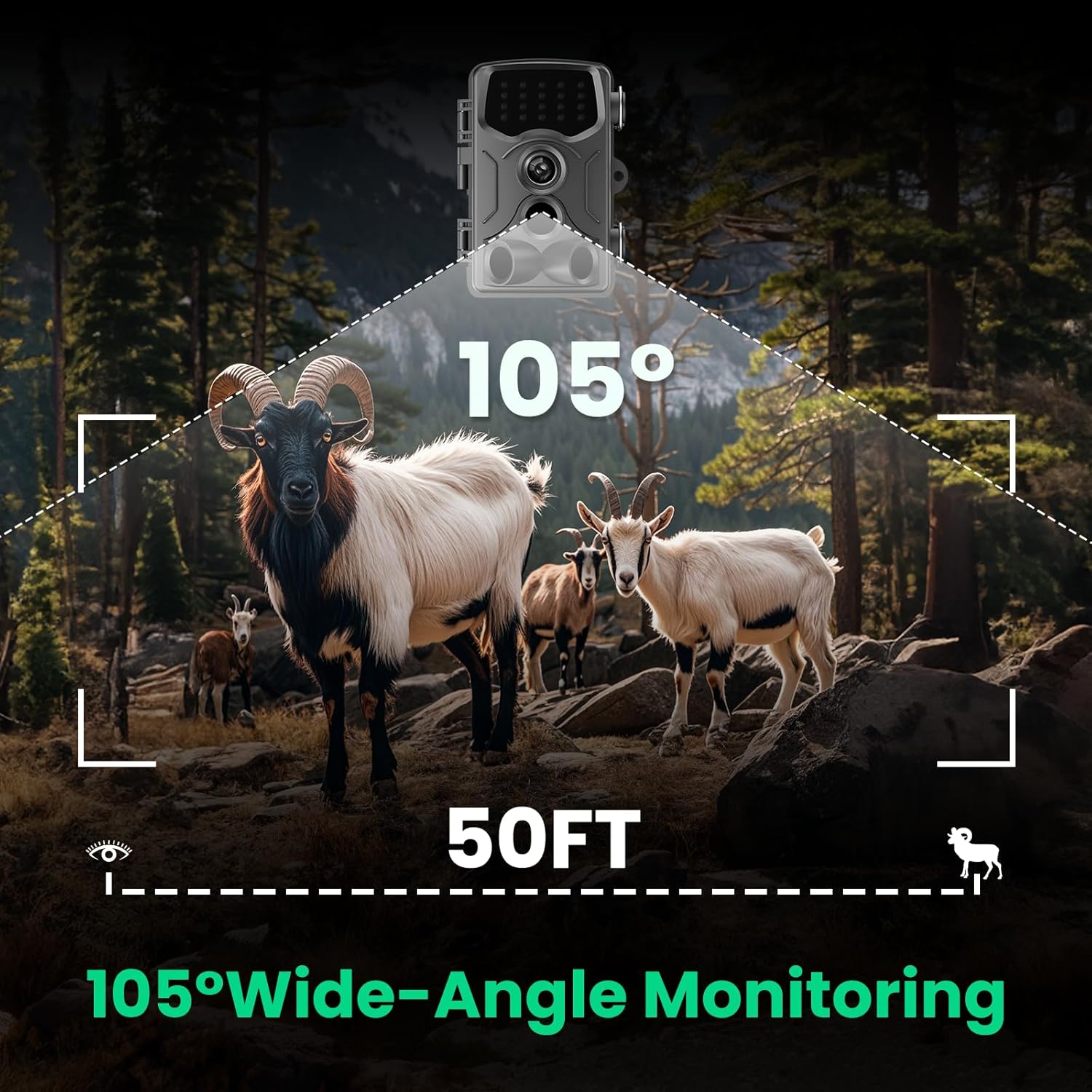 3D VR Night Vision Goggles Head Mounted & ArzzuNiu Trail Camera