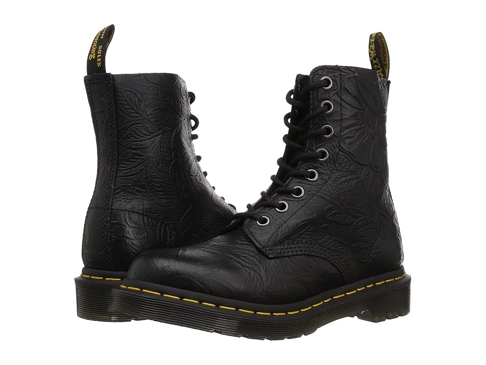 

Dr. Martens 1460 Pascal Emboss Core (Black Floral Emboss) Women's Boots