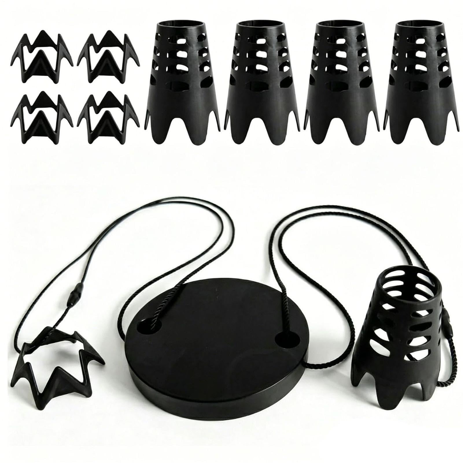 Set de Tees para Simulador de Golf Kit de Accesorios de Entrenamiento Negro