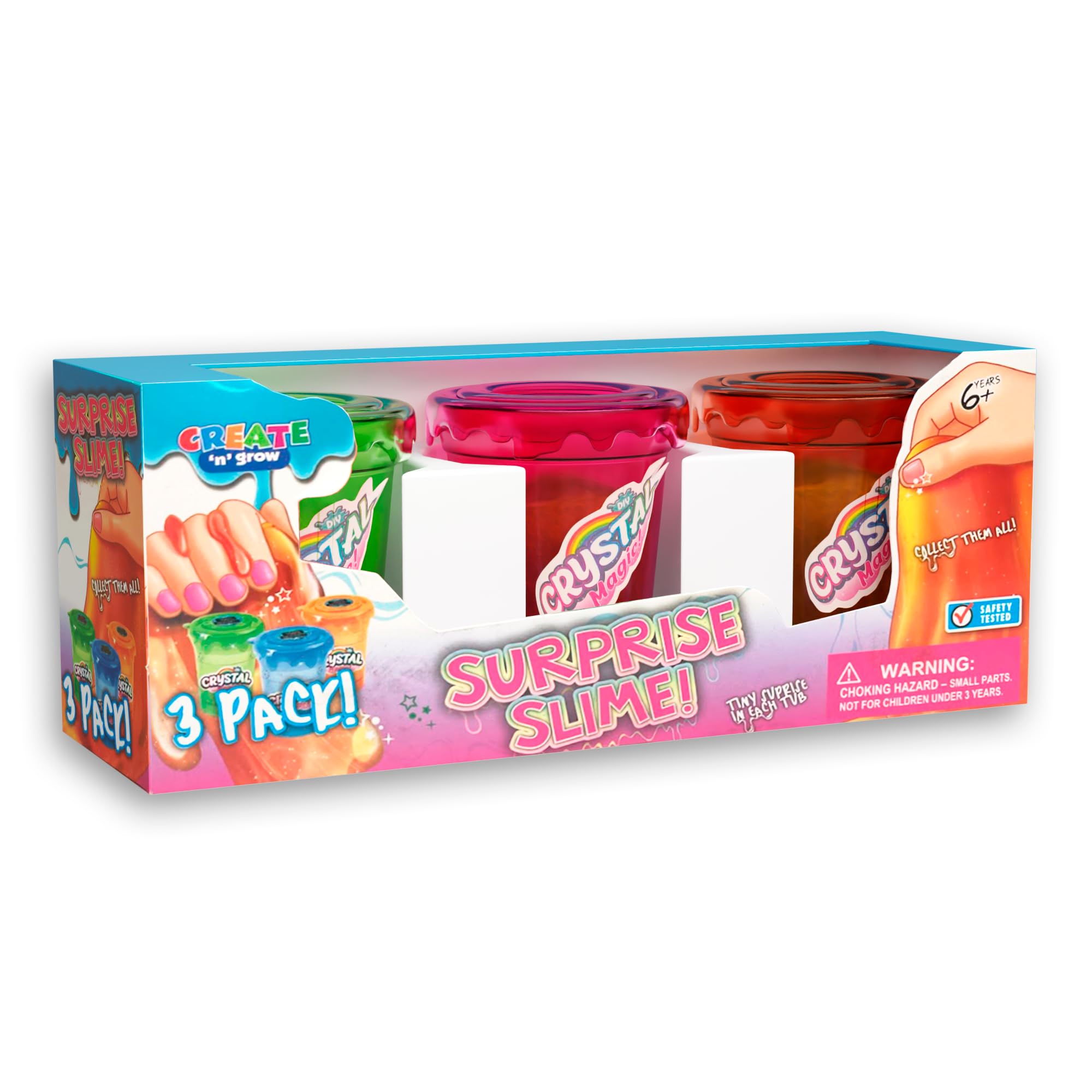 3-Pack Slime Shakers: Create Endless Slime Adventures with Glossy Slime, Enchanting Slime Charms, and Playful Foam Balls - Slime Kit for Girls and Kids