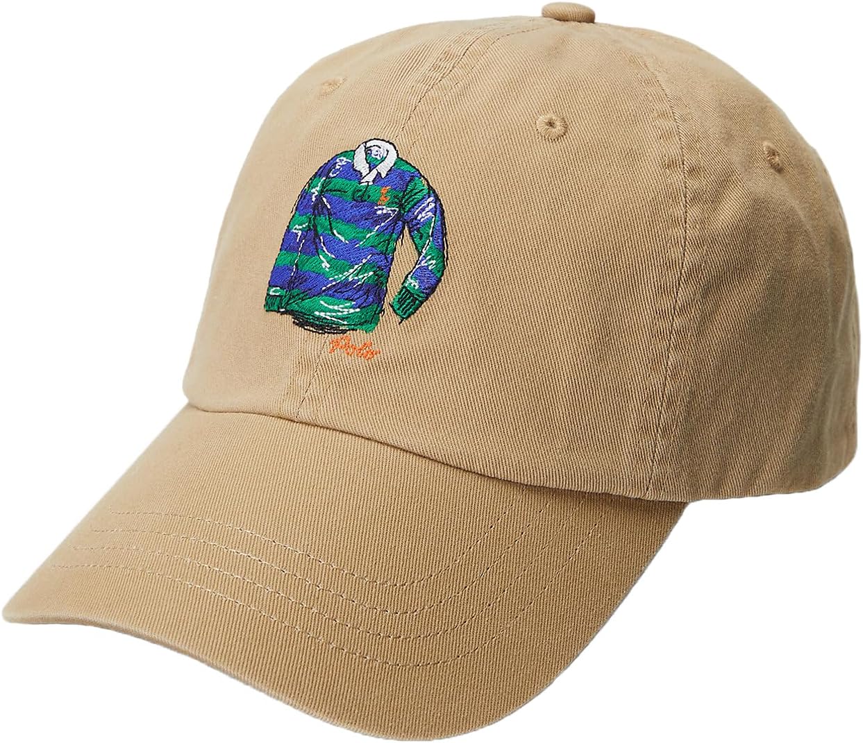POLO RALPH LAUREN Mens Polo Rugby Shirt Twill Ball Cap tan one Size