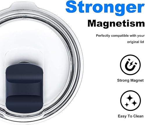 Miniatura 2 de Yoelike Reemplazo deslizante magnético, compatible con tapa magnética YETI de 10 onzas, 14 onzas, 16 onzas, 20 onzas, 26 onzas, 30 onzas (azul