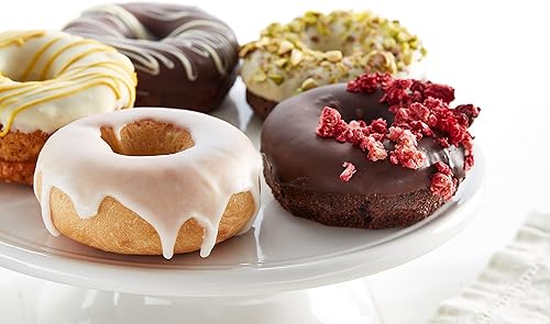 Miniatura 8 de Lékué - Molde de silicona platino para donas  6 agujeros antiadherentes para hornear, no necesita grasa, moldes para hornear  Resistente al calor,